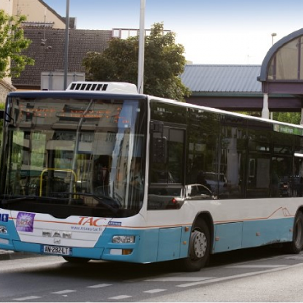 Un bus d&#039;Annemasse en mobility