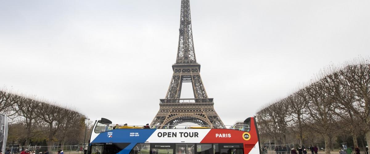 Paris France Bus Mobilité Open Tour sightseeing