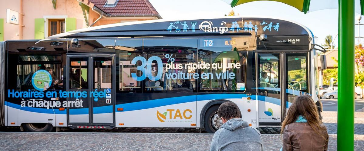 Un bus d&#039;Annemasse en mobility