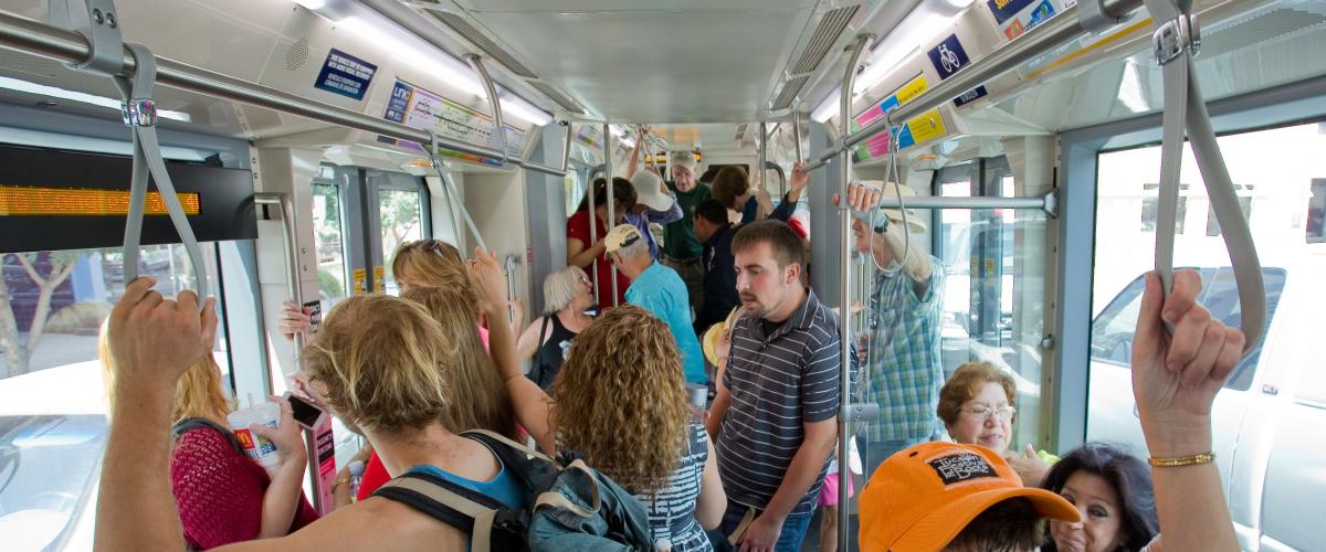 A l'intérieur du streetcar de Tucson, Arizona