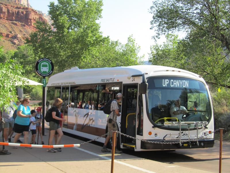 Electric bus Zion Park RATP Dev