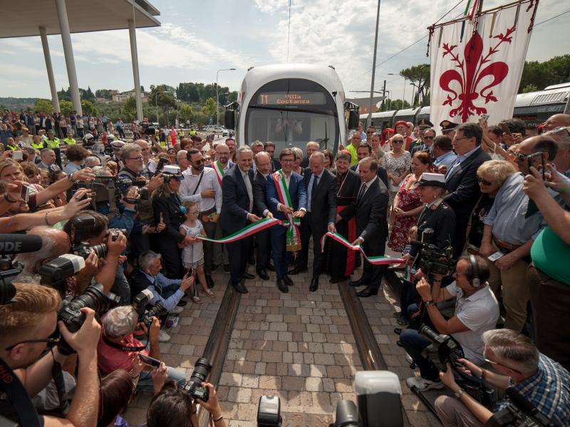 Inauguration GEST tram Florence RATP Dev